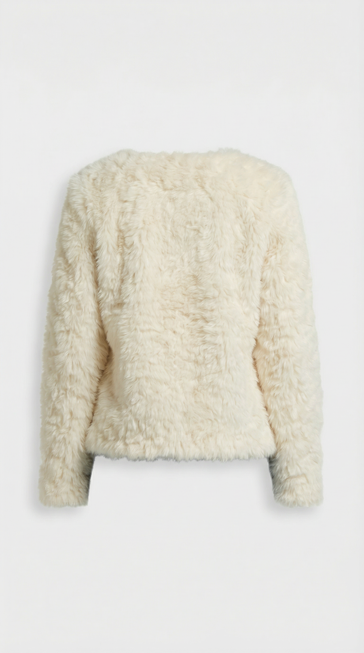 CHAQUETA DE PIEL VEGANA AFELPADA