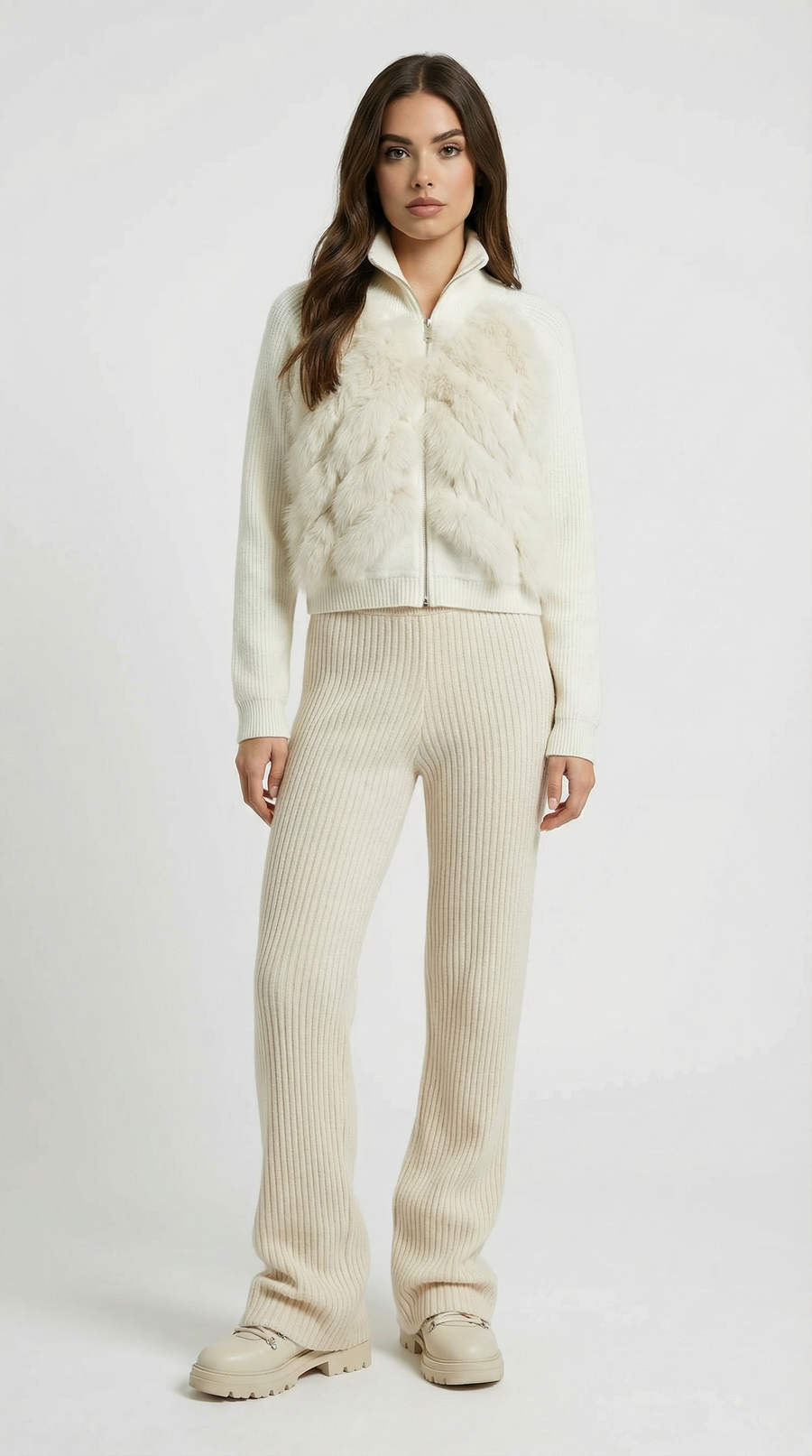 JERSEY HOLGADO CON PANELES DE PELO