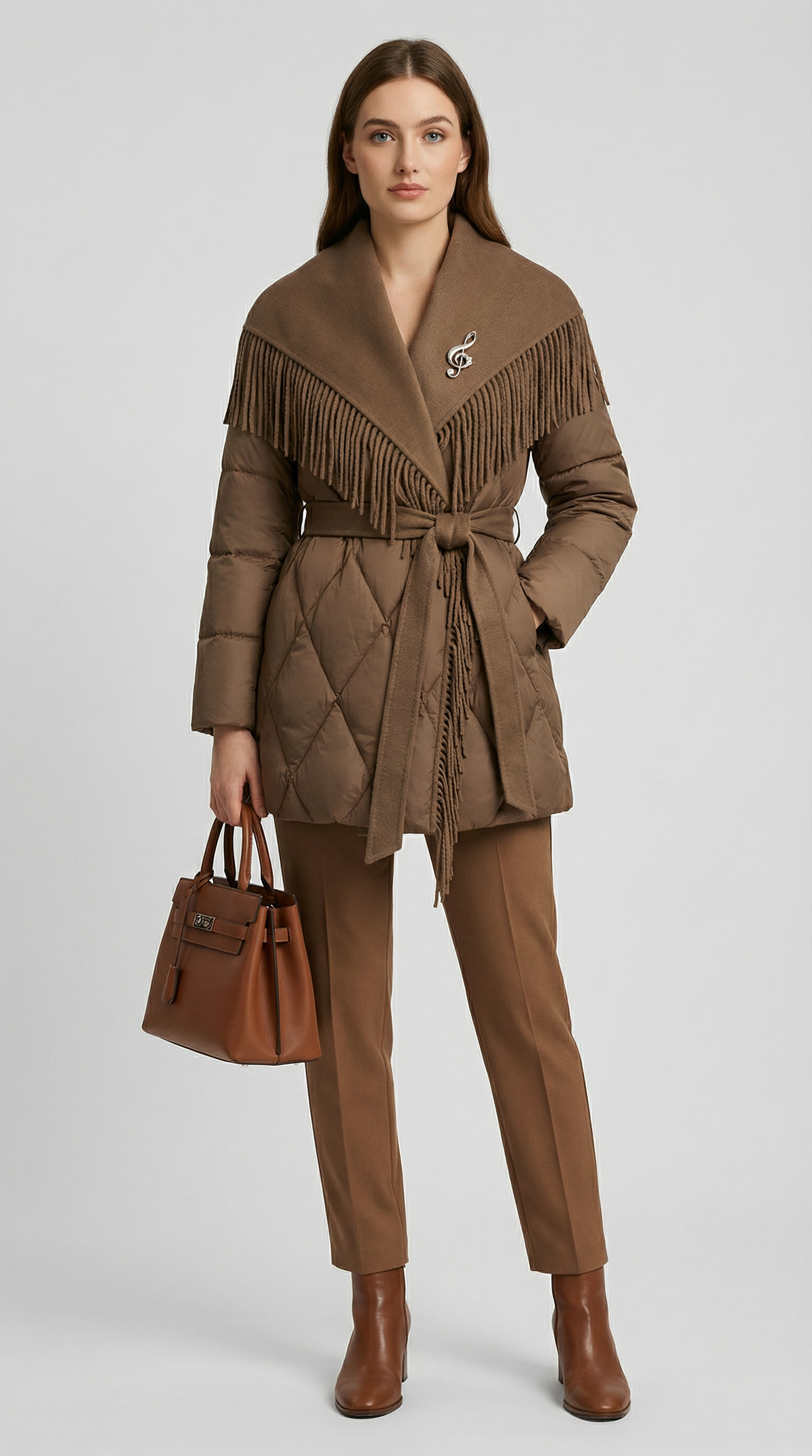 CHAQUETA HIBRIDA DE LANA Y PLUMON