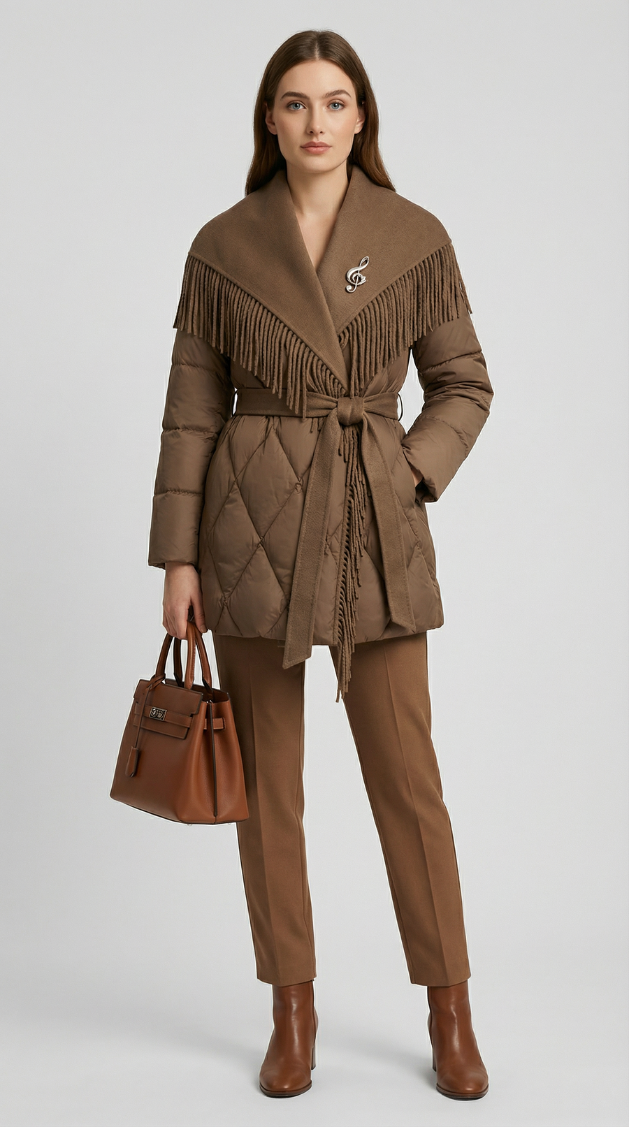 CHAQUETA HIBRIDA DE LANA Y PLUMON
