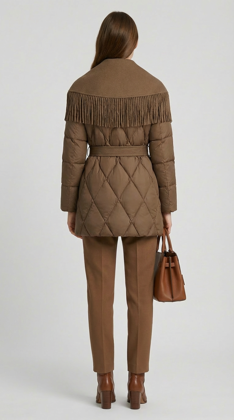 CHAQUETA HIBRIDA DE LANA Y PLUMON