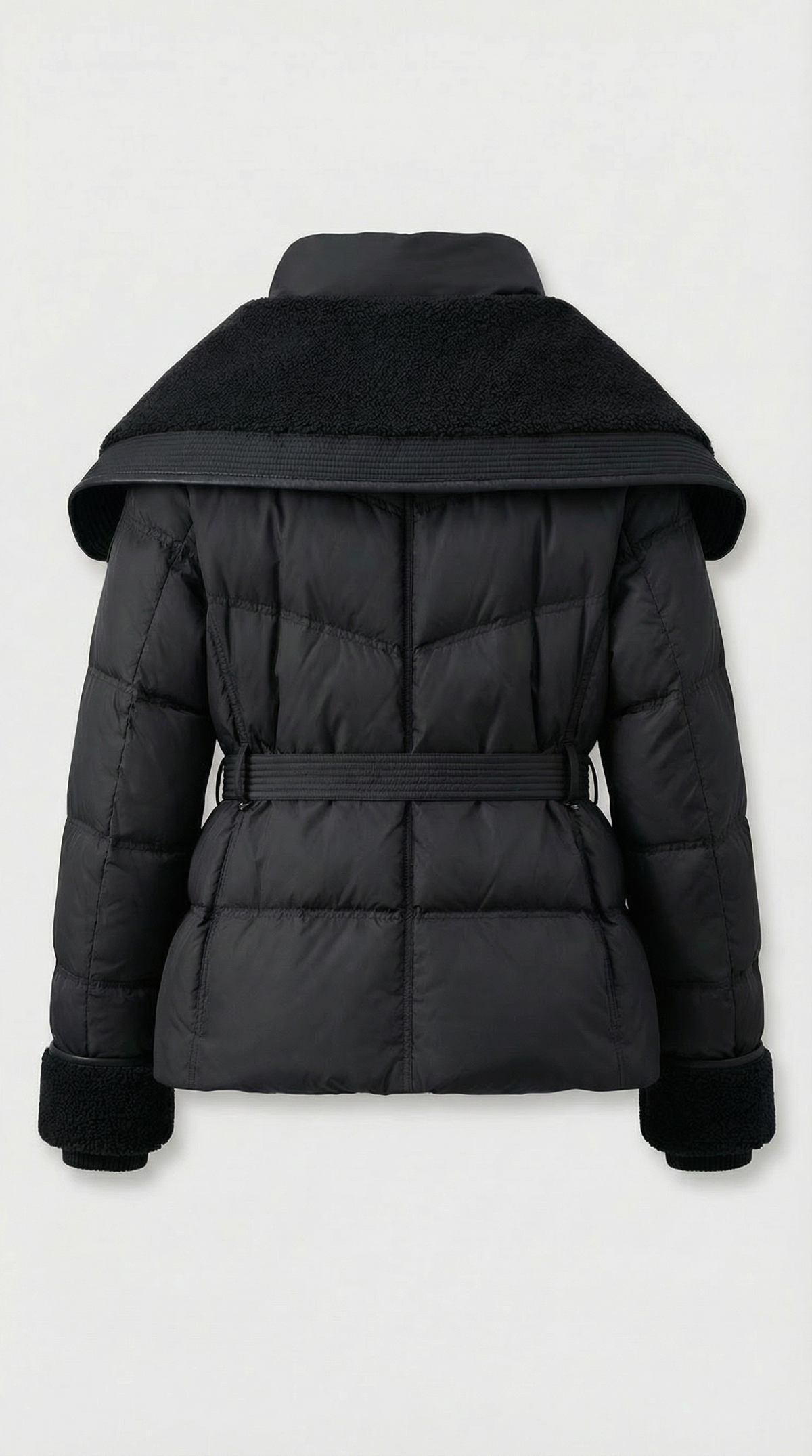CHAQUETA ACOLCHADA CON CUELLO XL NEGRO