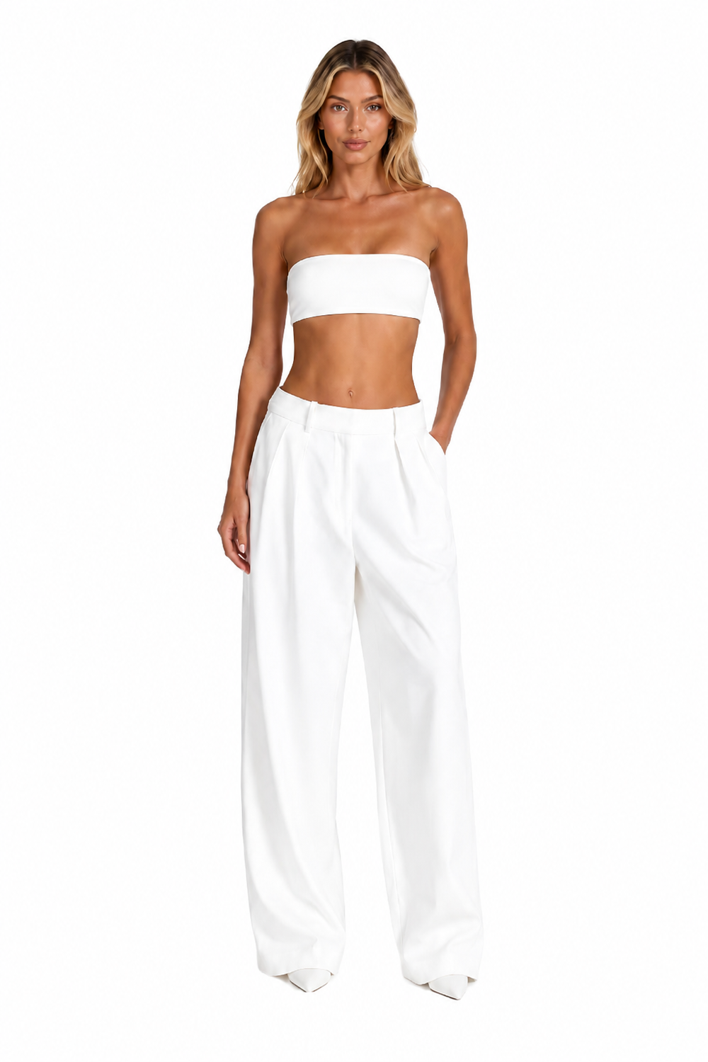 PANTALON DE SASTRE MARFIL