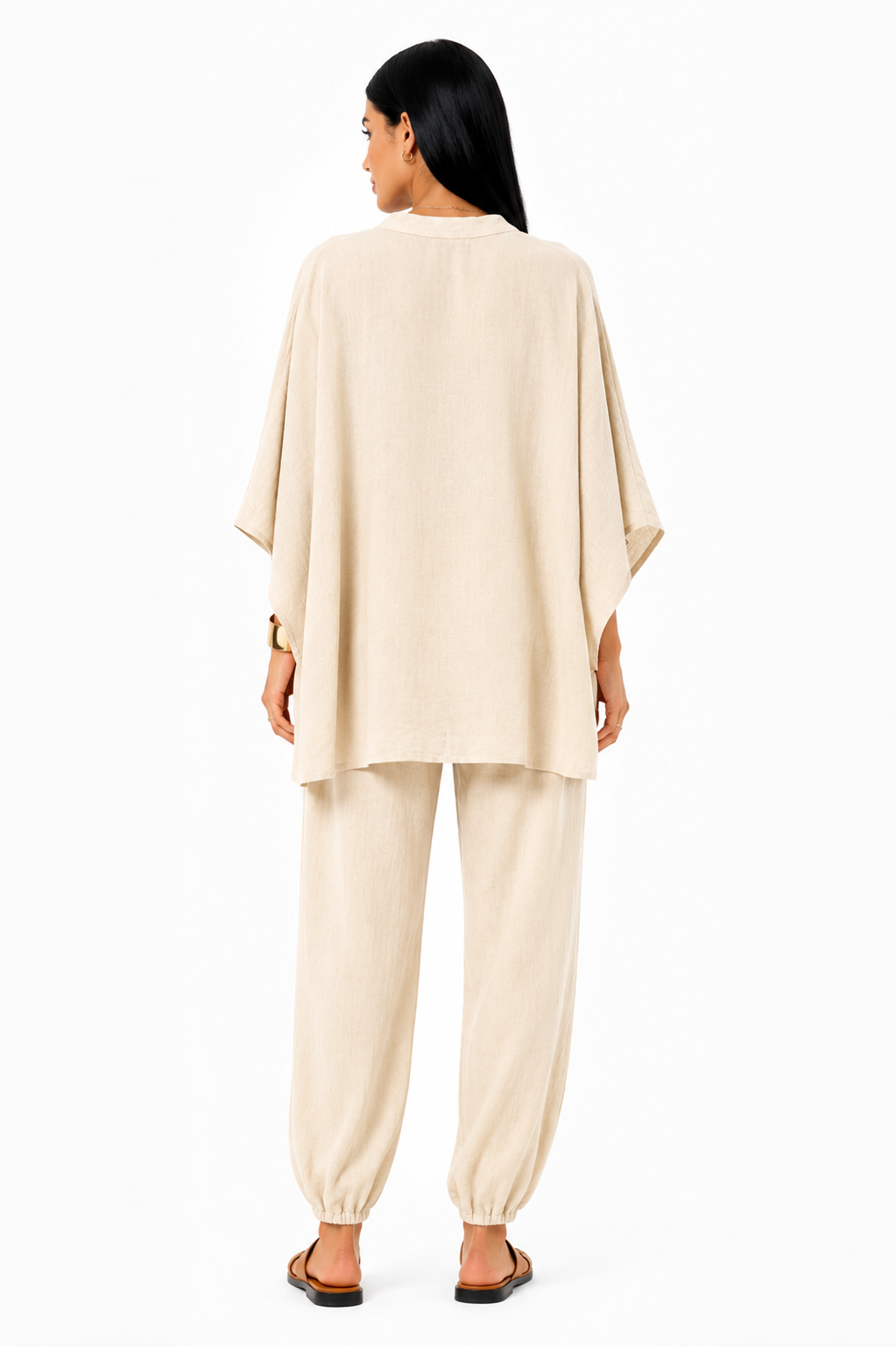 Marina | Conjunto de blusa fluida y pantalón ancho