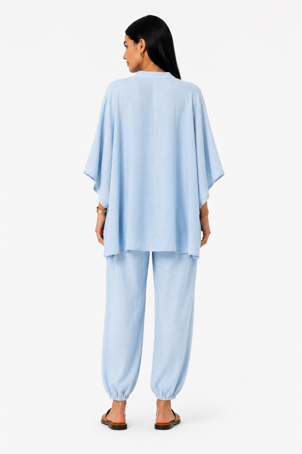 Marina | Conjunto de blusa fluida y pantalón ancho