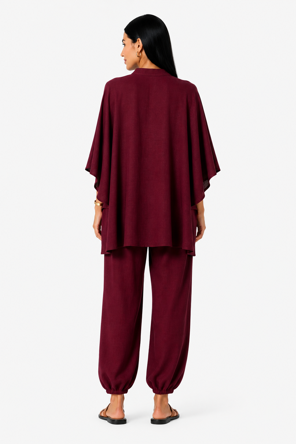 Marina | Conjunto de blusa fluida y pantalón ancho