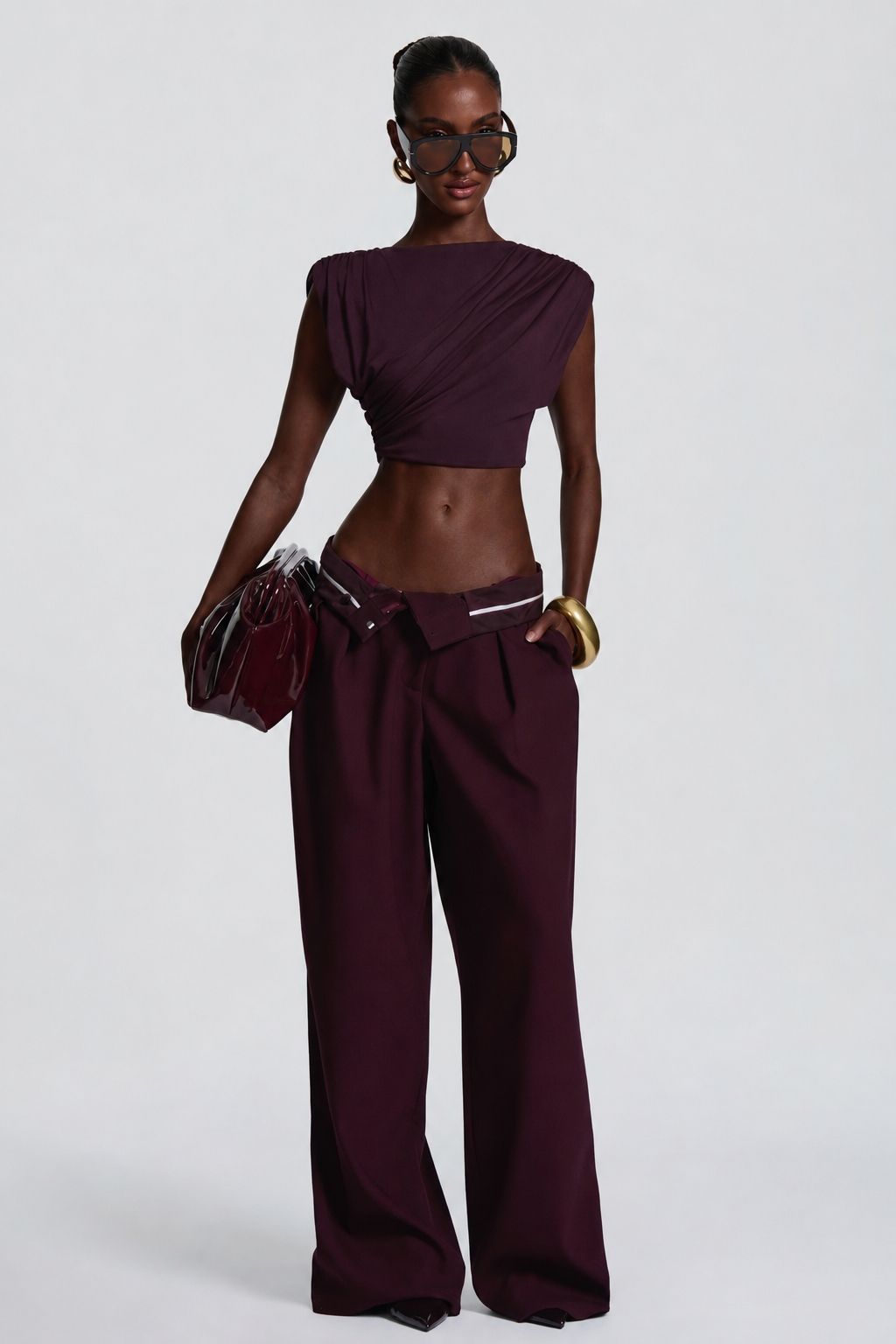 PANTALON DE SASTRE MORADO