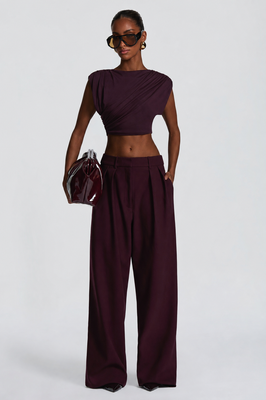 PANTALON DE SASTRE MORADO