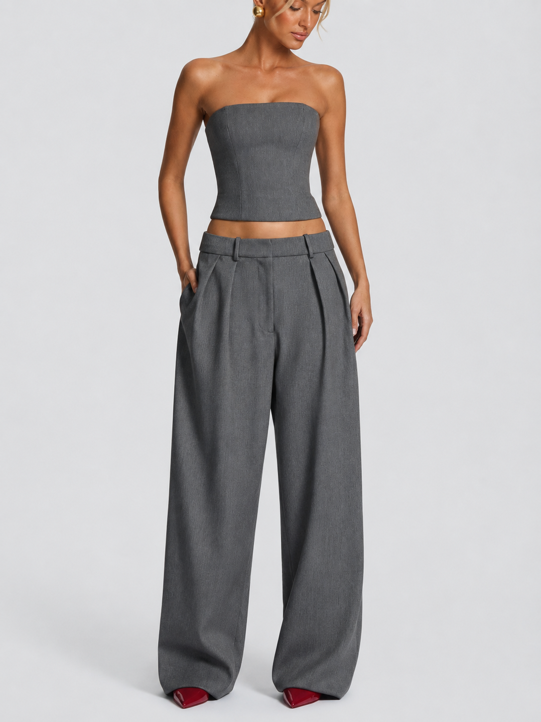 PANTALON DE SASTRE GRIS