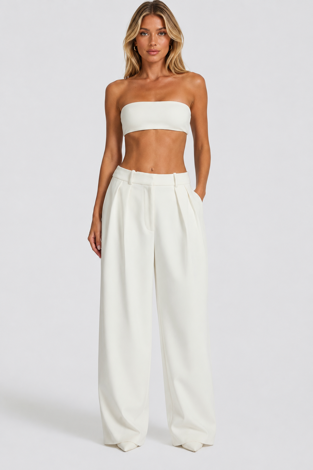 PANTALON DE SASTRE MARFIL