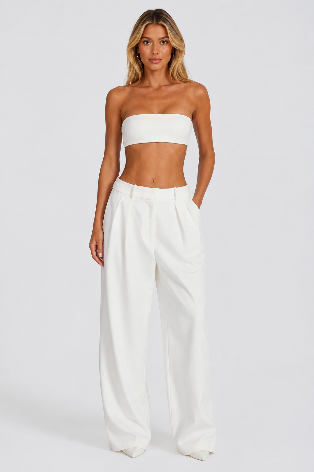 PANTALON DE SASTRE MARFIL