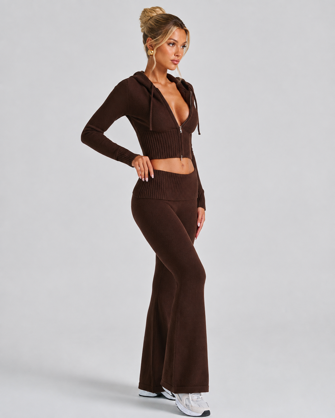 PANTALON DE PUNTO CHOCOLATE