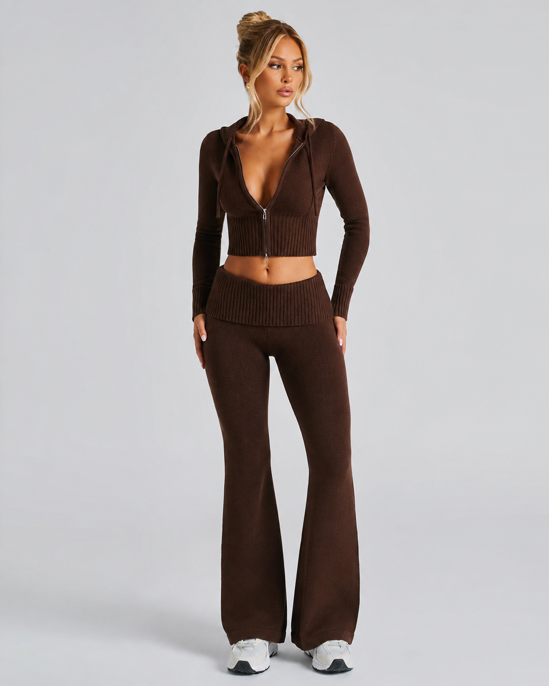 PANTALON DE PUNTO CHOCOLATE