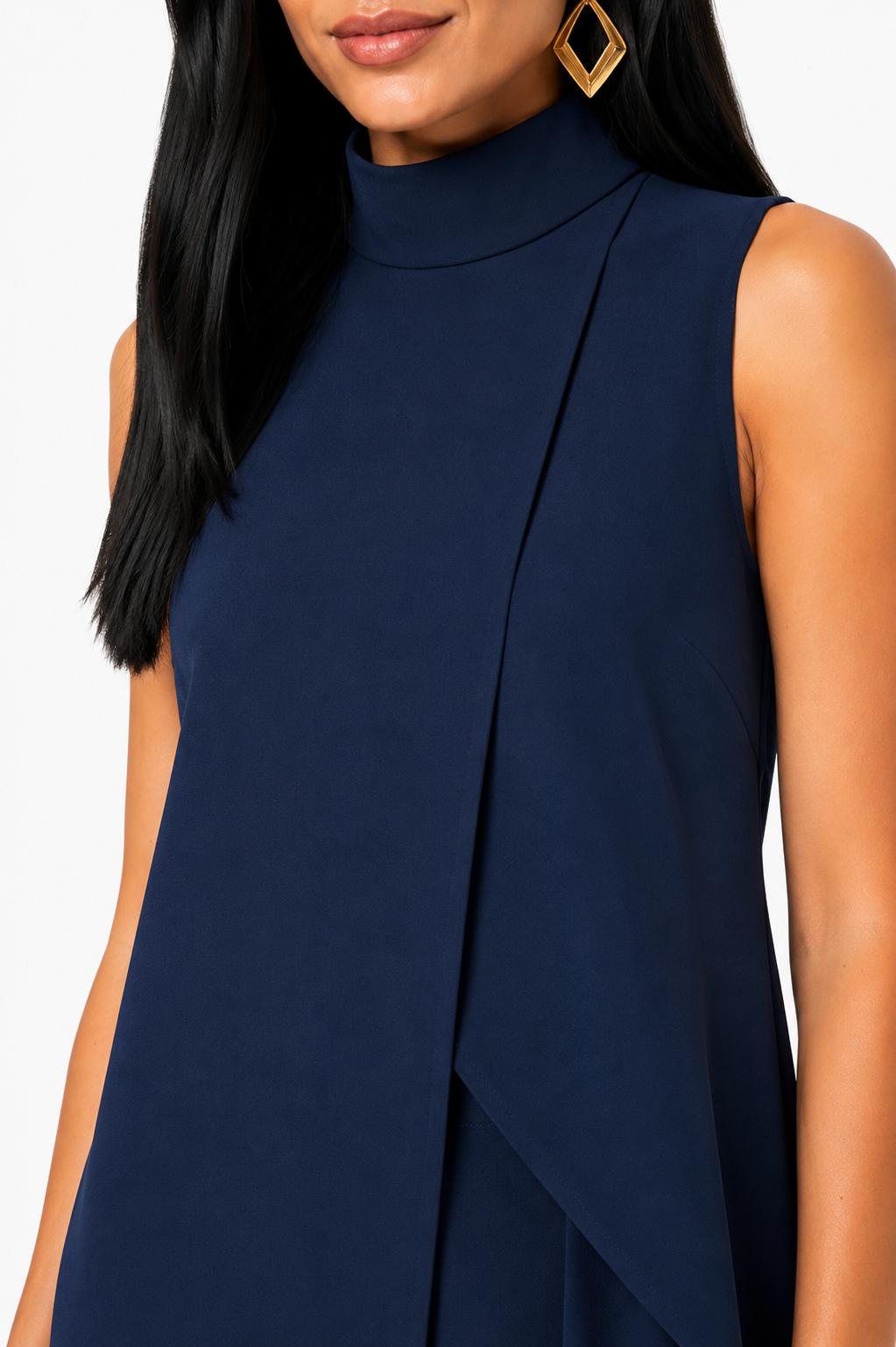 Conjunto elegante asimétrico de dos piezas