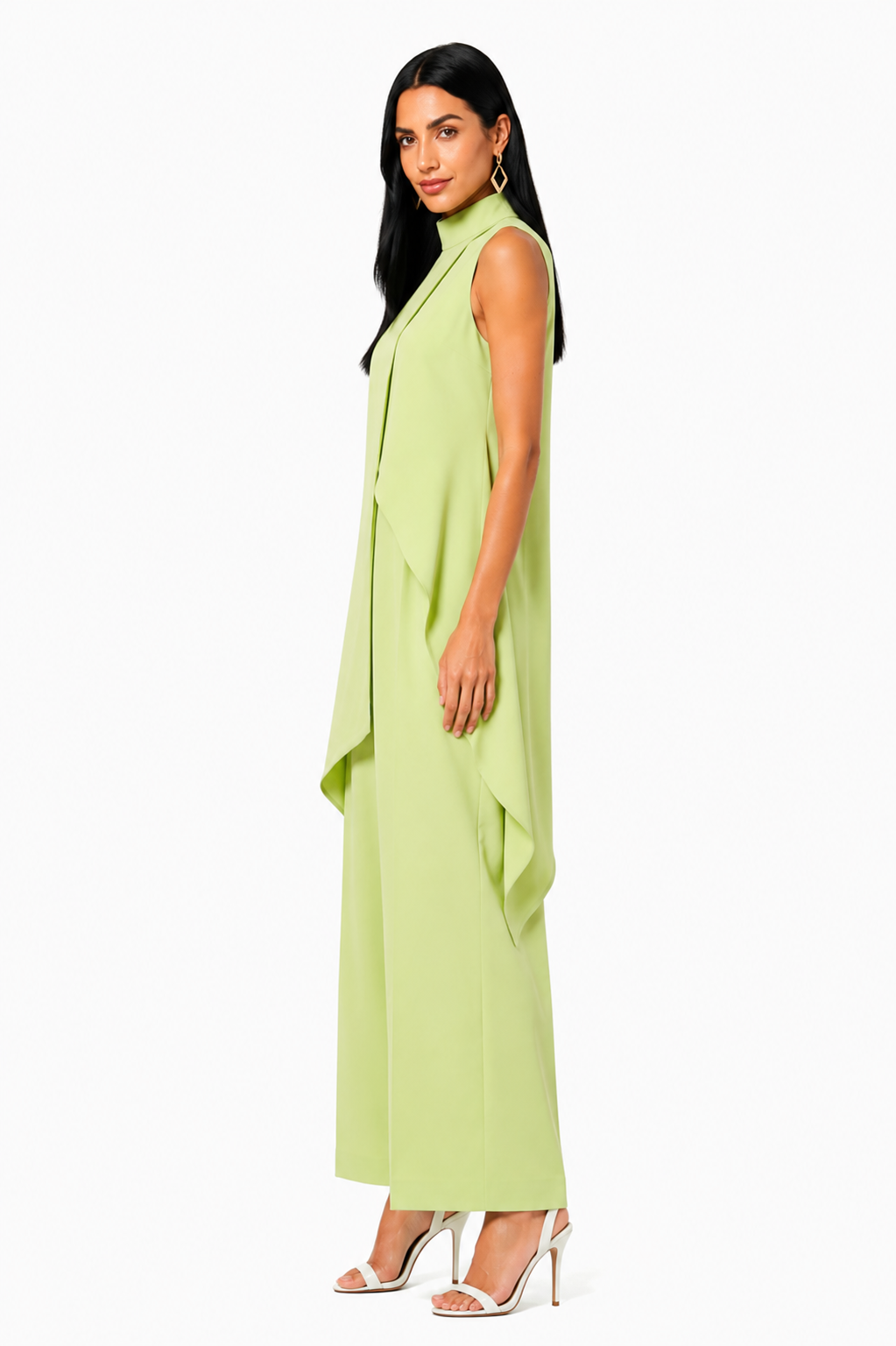 Conjunto elegante asimétrico de dos piezas