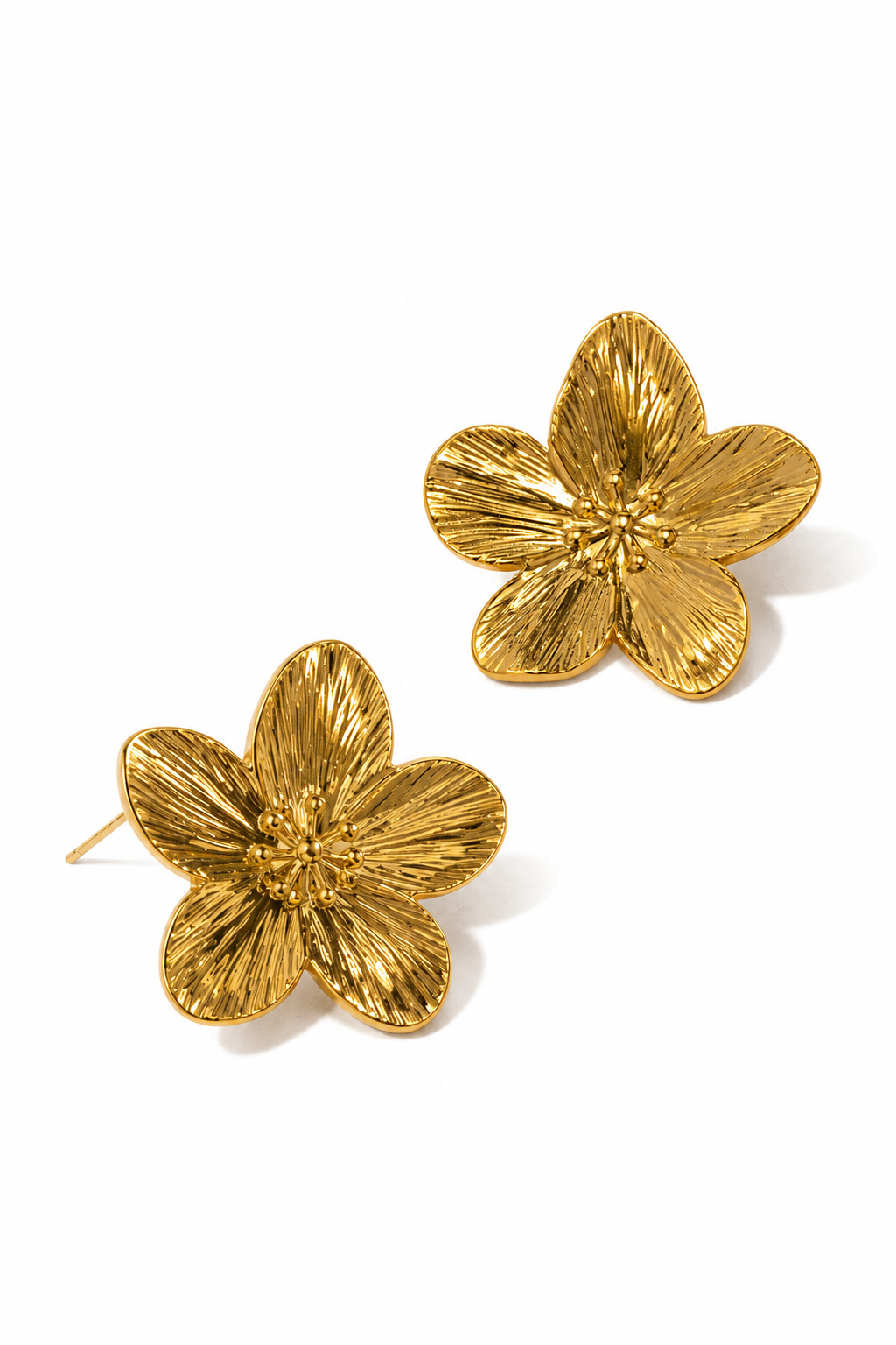 Pendientes Flor | Acabado brillante