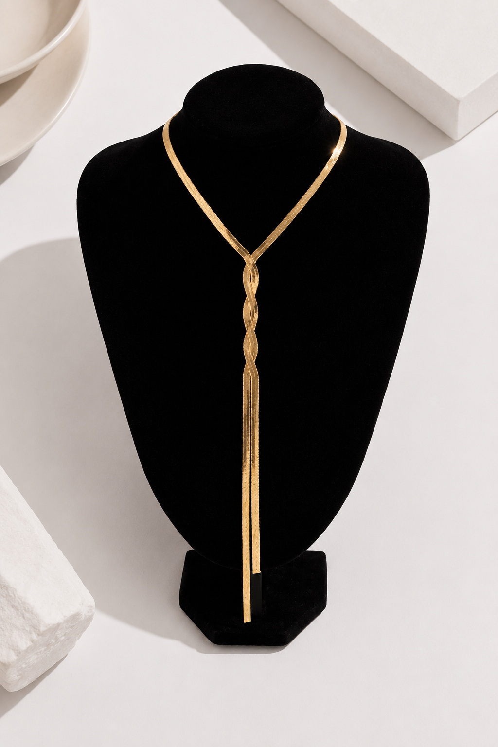 Collar en Y de eslabones retorcidos