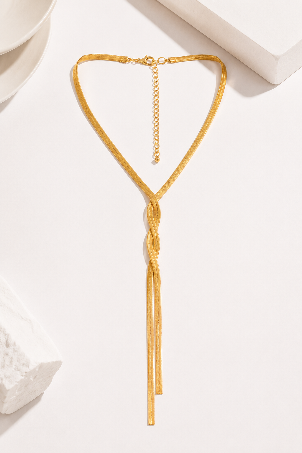 Collar en Y de eslabones retorcidos