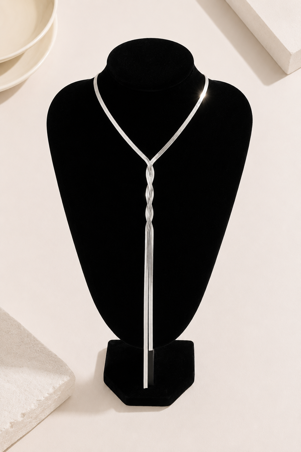 Collar en Y de eslabones retorcidos