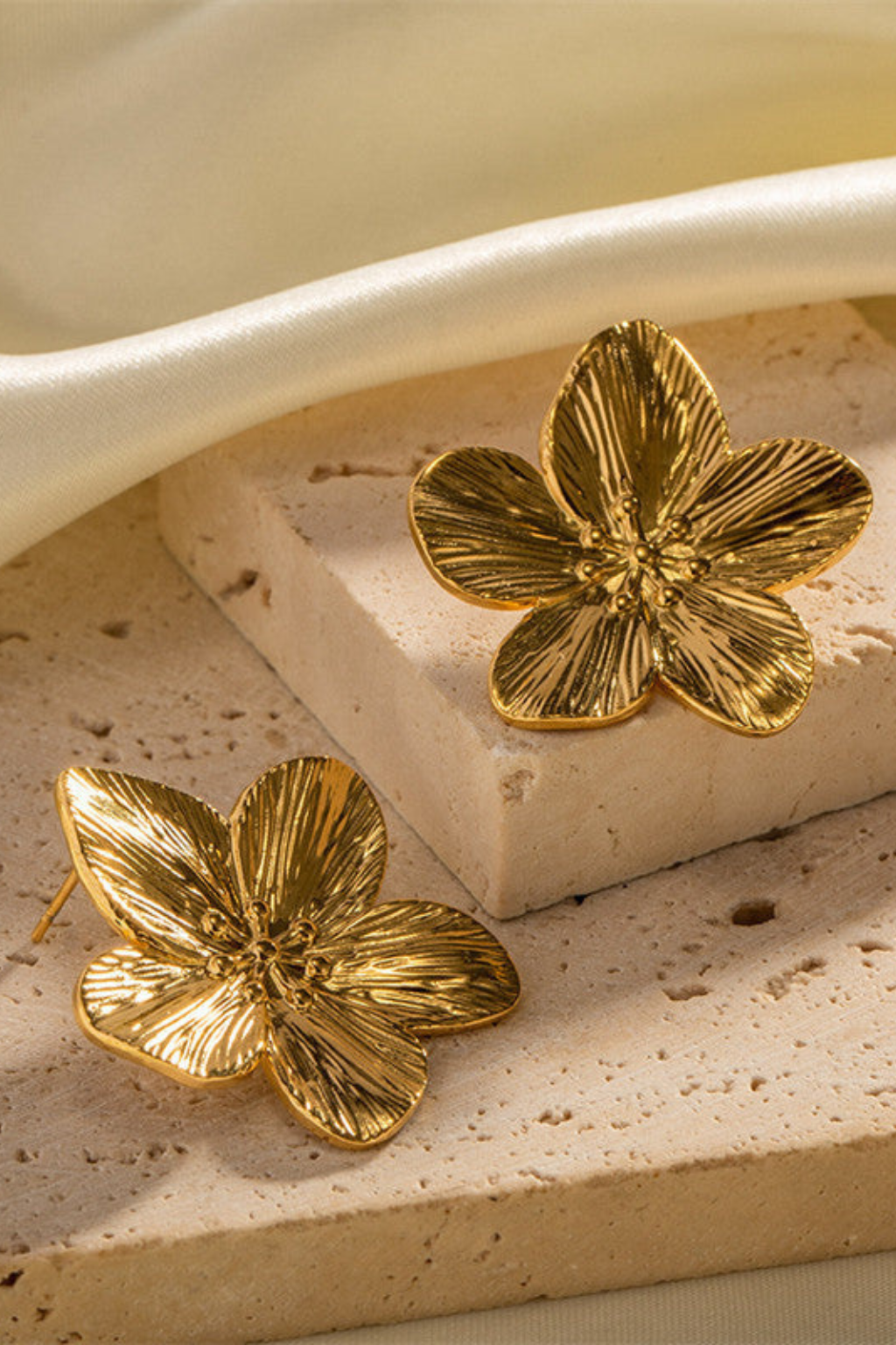 Pendientes Flor | Acabado brillante