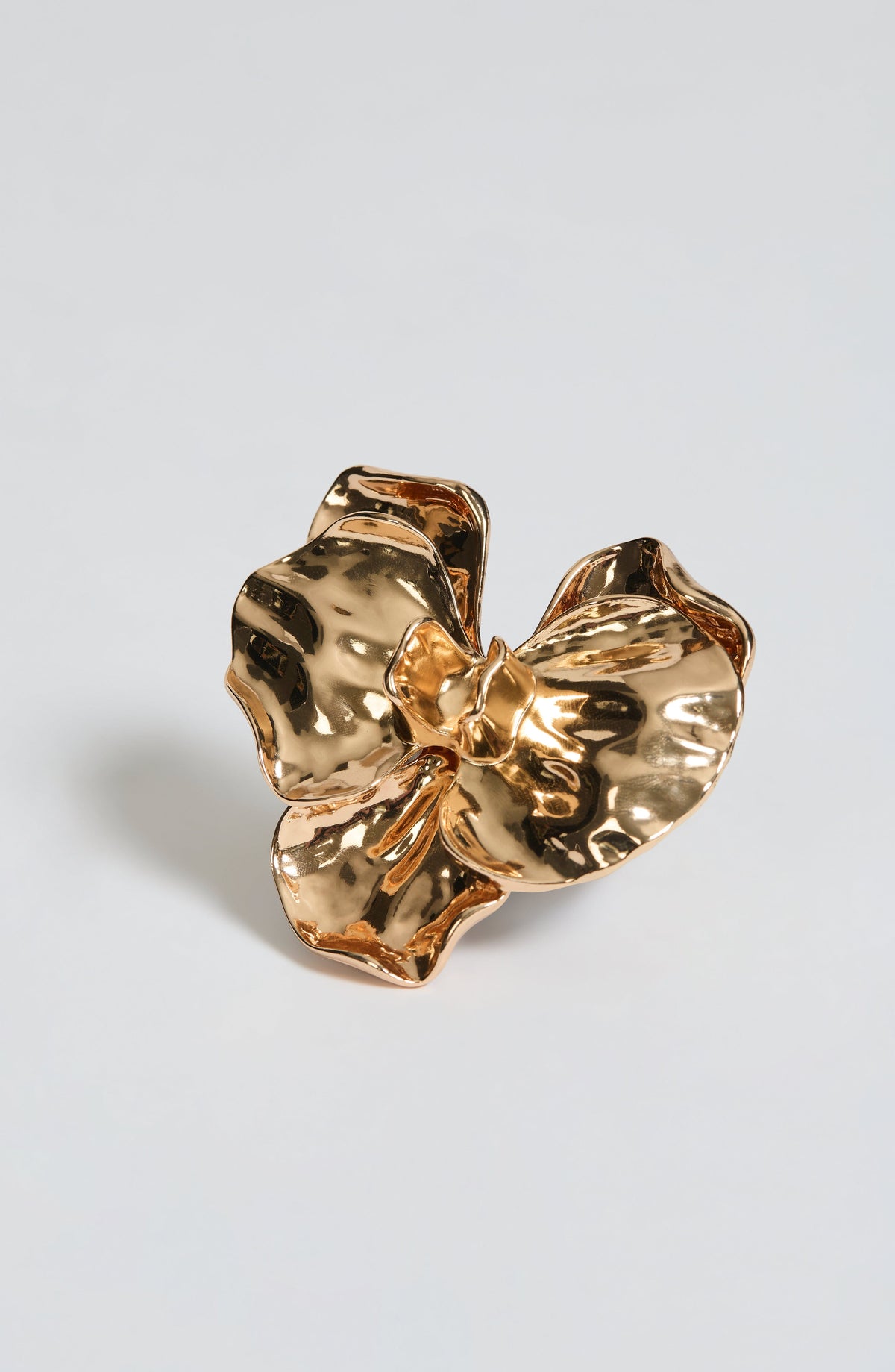 BROCHE DE ORQUIDEA DORADO