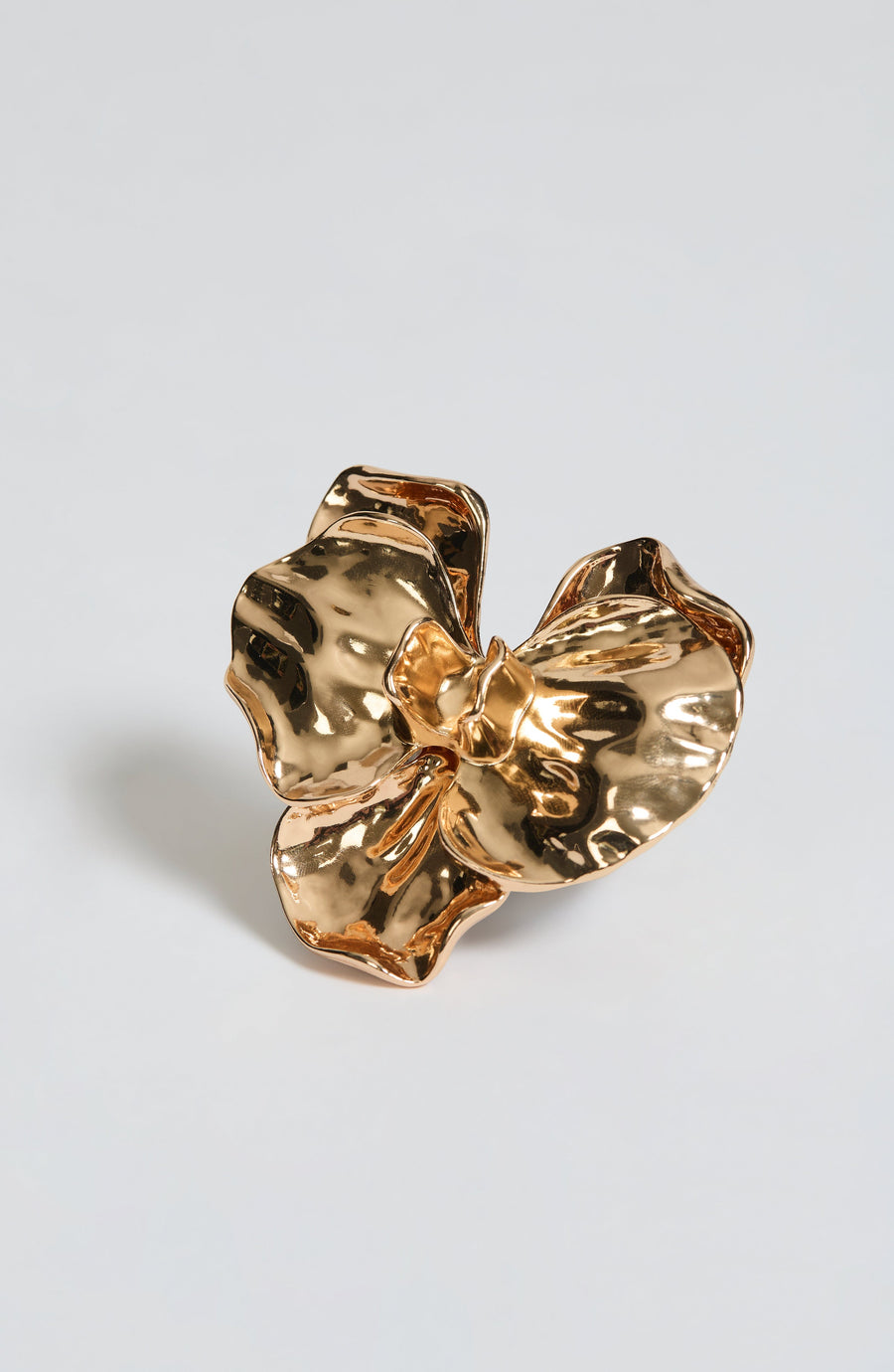 BROCHE DE ORQUIDEA DORADO