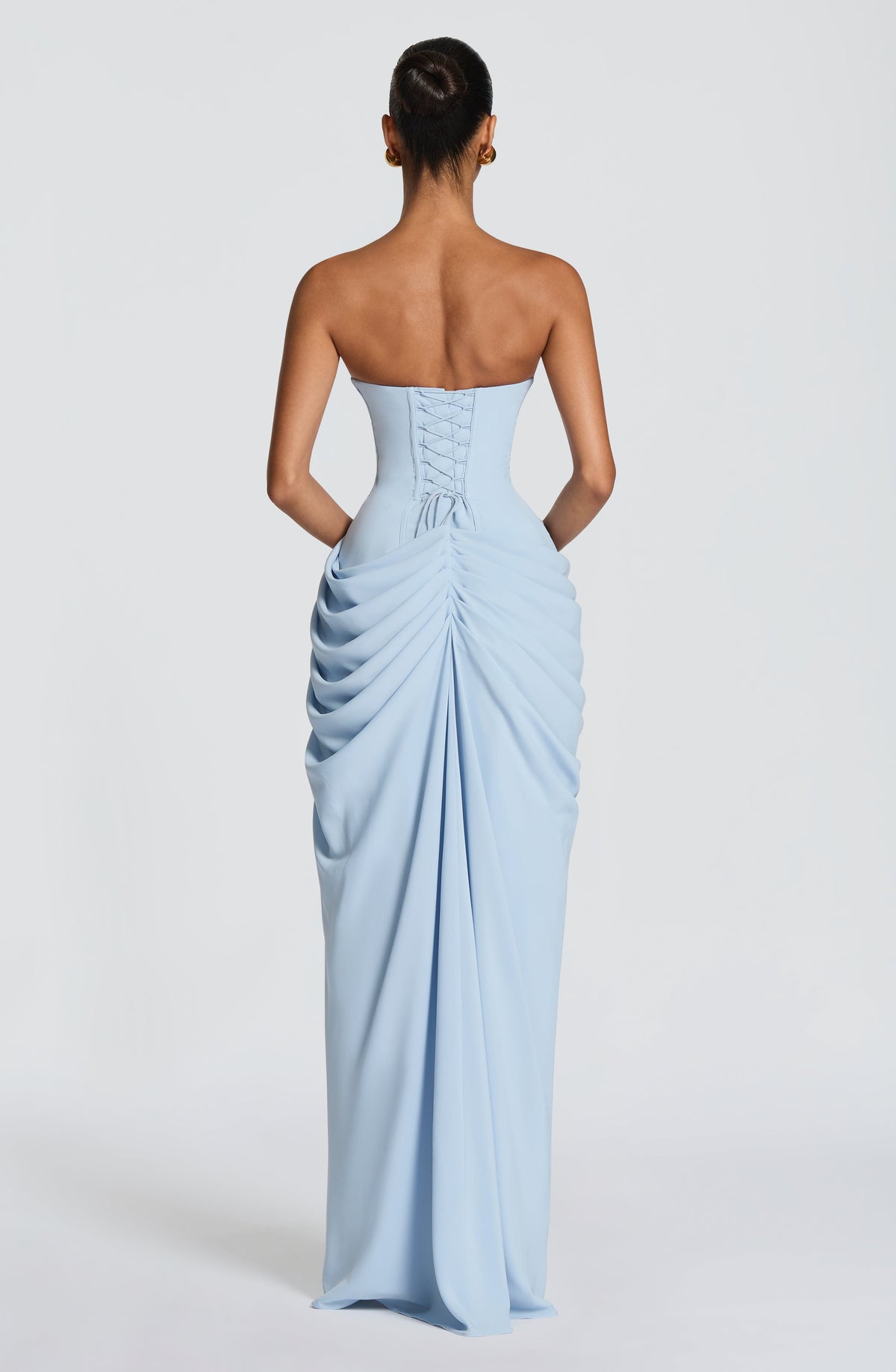 VESTIDO LARGO DRAPEADO