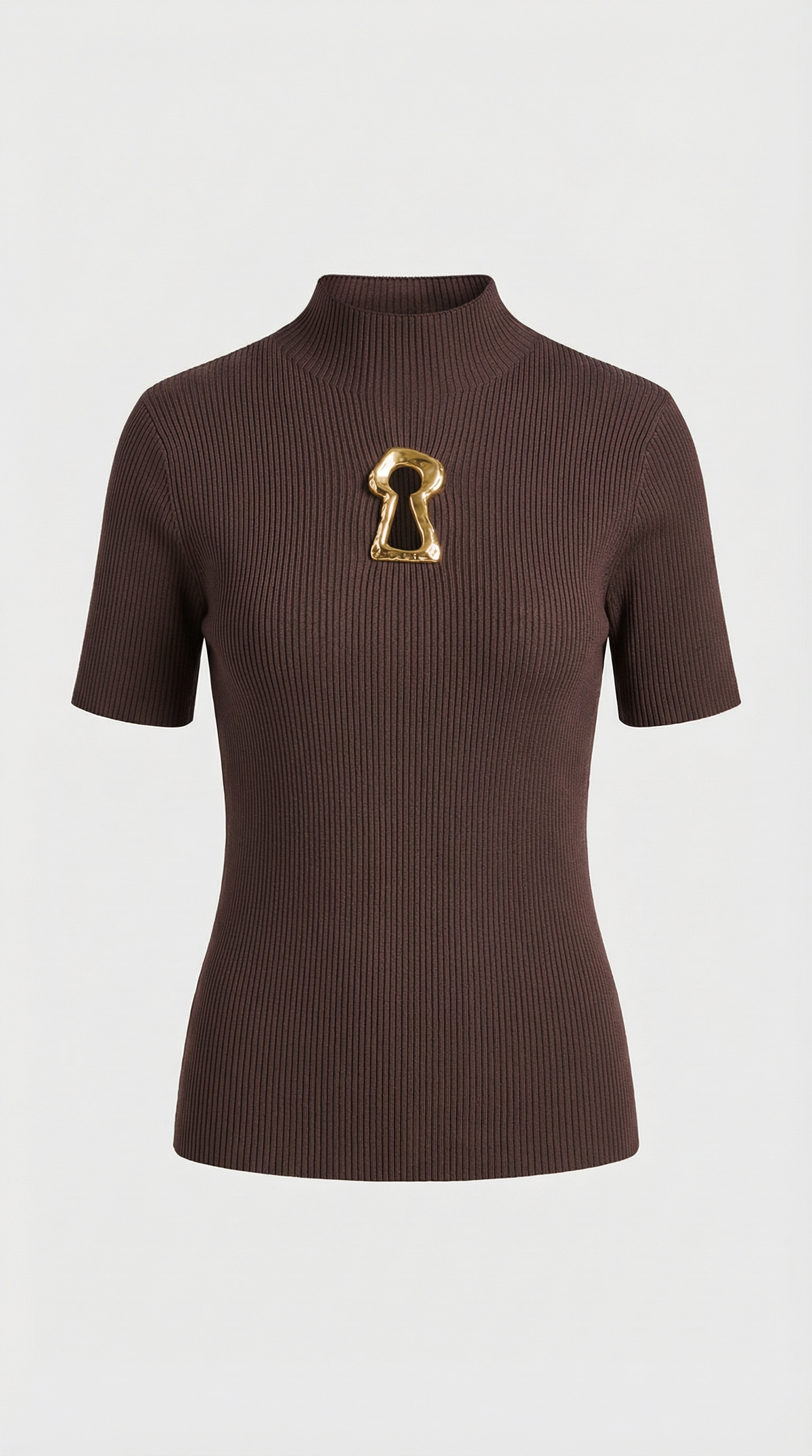 TOP DE PUNTO CANALE CON DETALLE METALICO MARRON