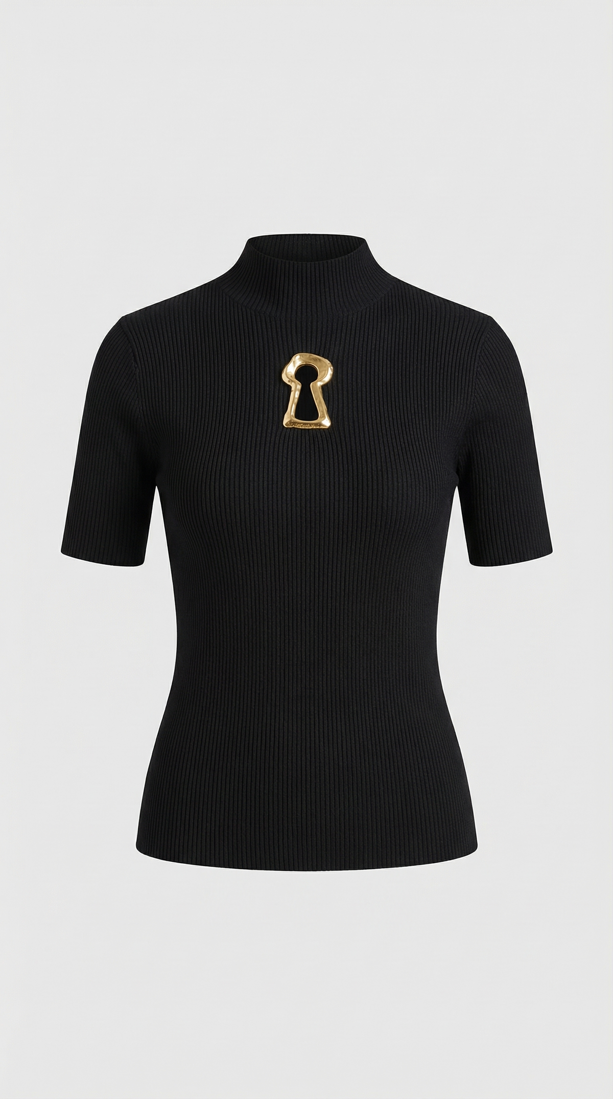 TOP DE PUNTO CANALE CON DETALLE METALICO NEGRO