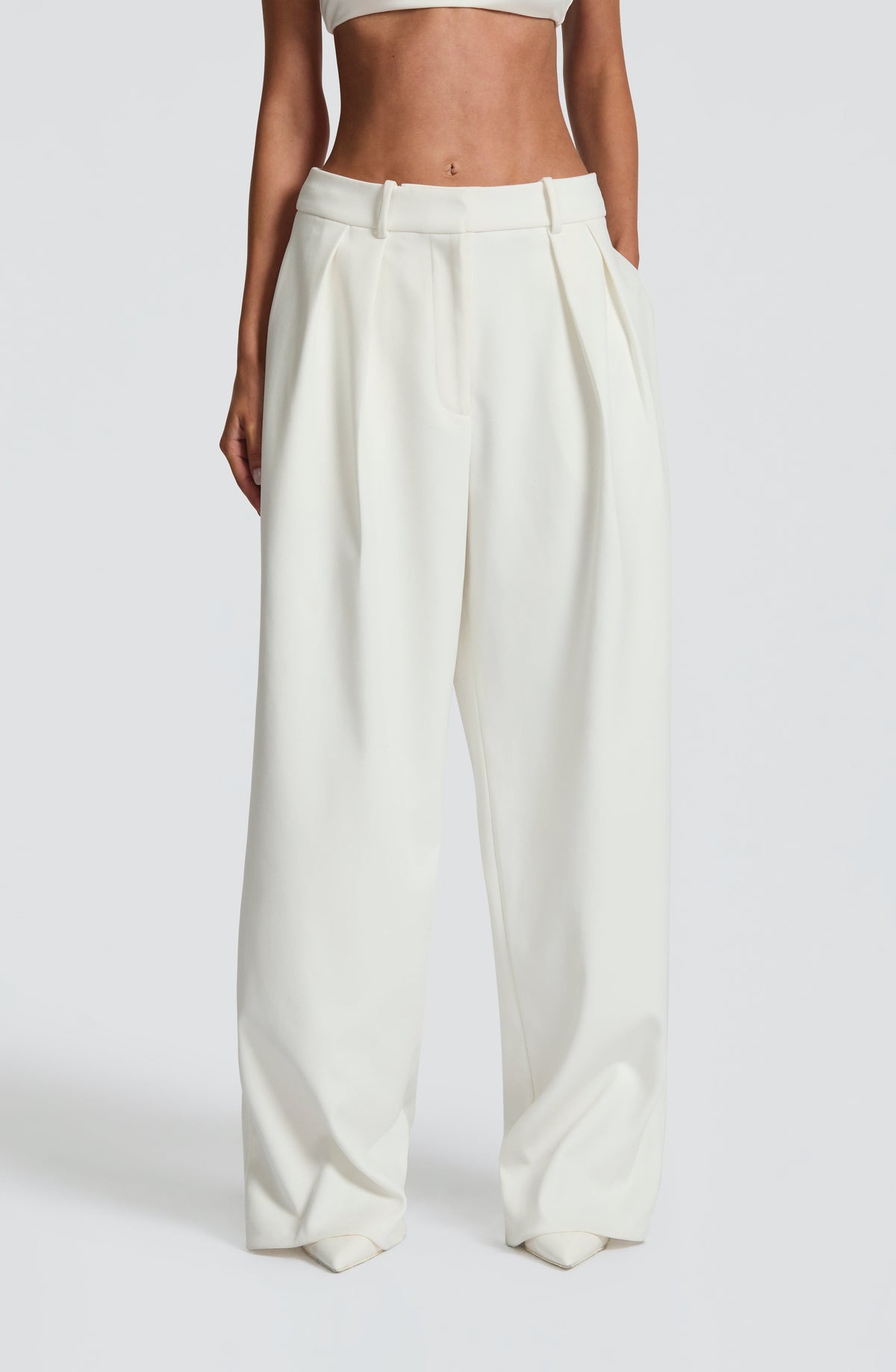 PANTALON DE SASTRE MARFIL