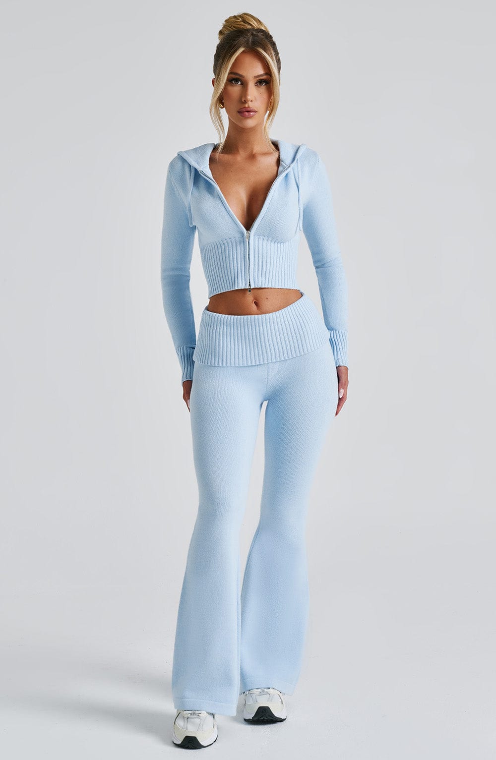 PANTALON DE PUNTO AZUL BEBE