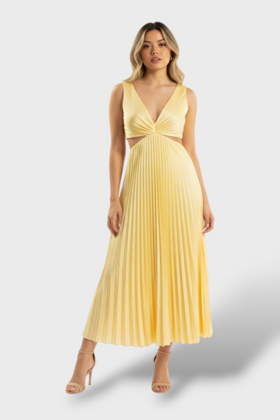 VESTIDO MAXI PLISADO